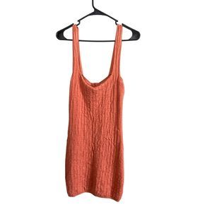 Free People Beach Burnt Orange Button Dress Size Small NWOT